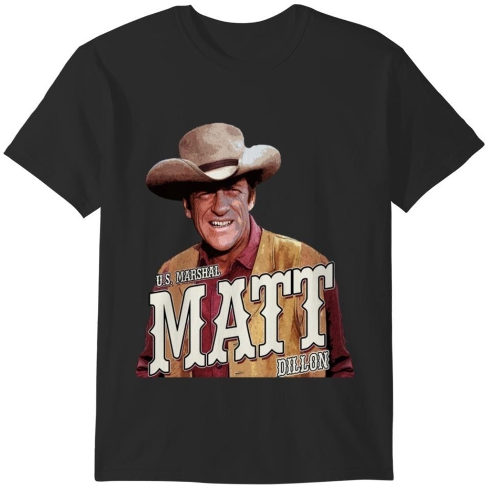 Gunsmoke Tshirt Us Marshal Matt Dillon From Gunsmoke Tshirt